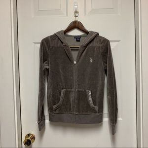 Gray Polo Sweatshirt